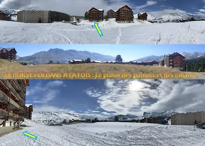 Appartement 8-10 Personnes Superdevoluy Hautes Alpes Rez De Chaussee Vue Panoramique 3 Chambres